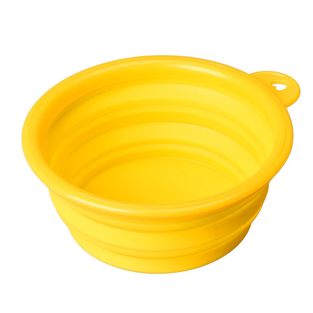Cuenco plegable ecológico de silicona para perros, alimentador de agua y comida Gato, cuencos de alimentación portátil de viaje, contenedor de comida para cachorros #7: E