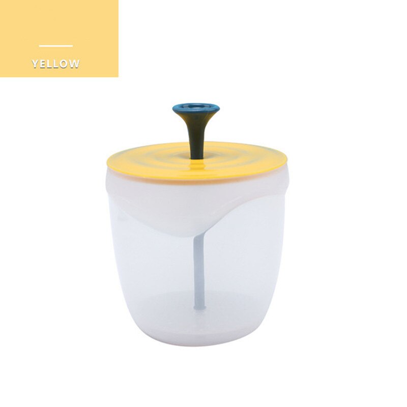 Portable Foaming Maker Face Cleanser Shower Bath Shampoo Cream Simple Foamer Bubble Plastic Device Body Face Wash Cleansing Cup: Yellow