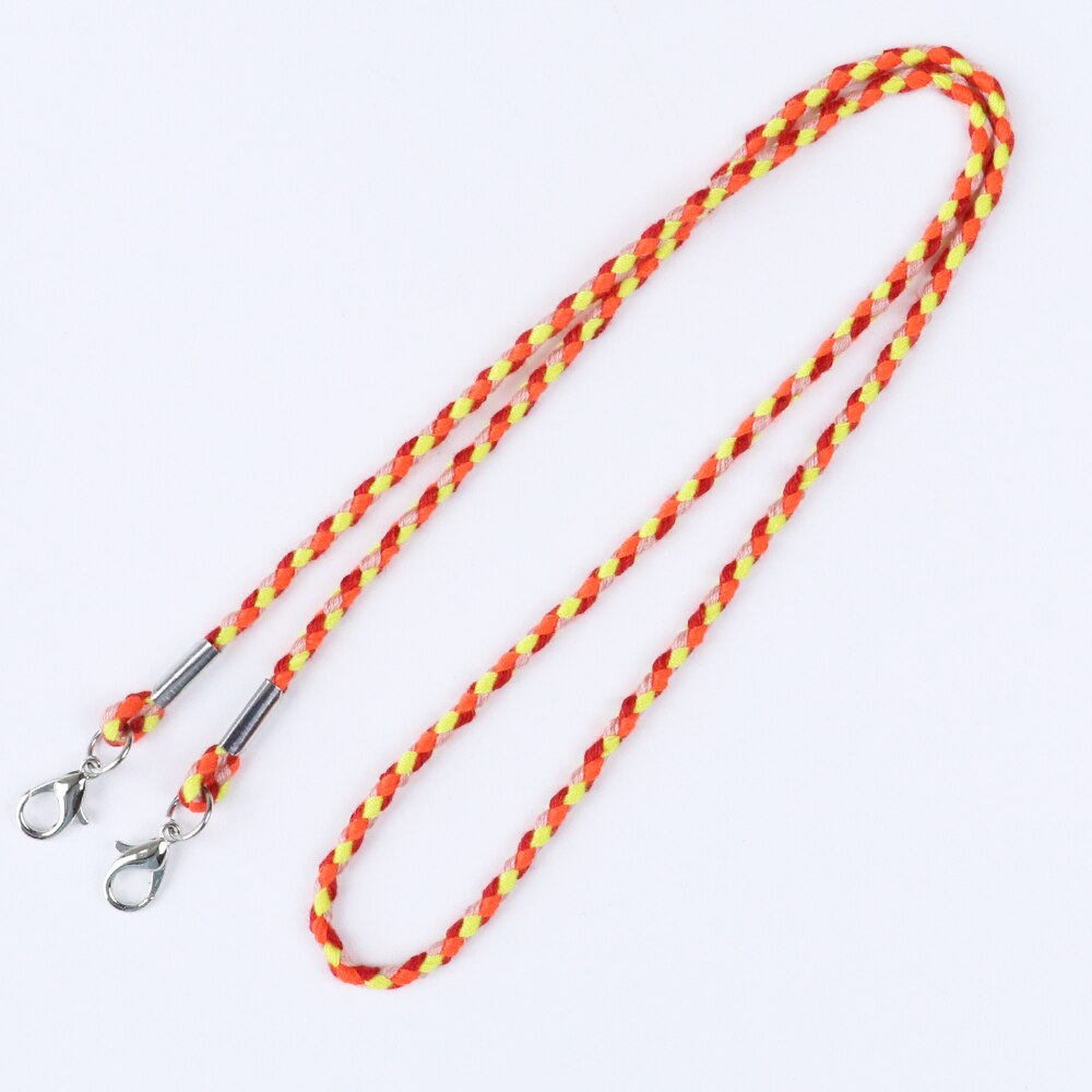 10 stuks/partij masker ophangkoord lanyard 70cm voor het opbergen van maskers maskers bewaren houder houder touw anti-verlies anti masker ophang nek touw: Kleur 4