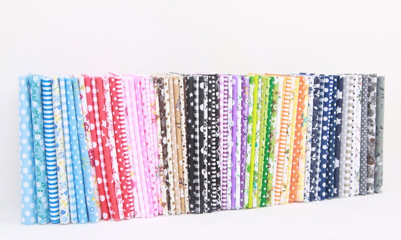 25 x 25cm 50 x 50cm sett bomullsstoff gjør-det-selv-sy quiltende dukkestoff til kjole patchwork blande stoff håndarbeid håndlaget materiale