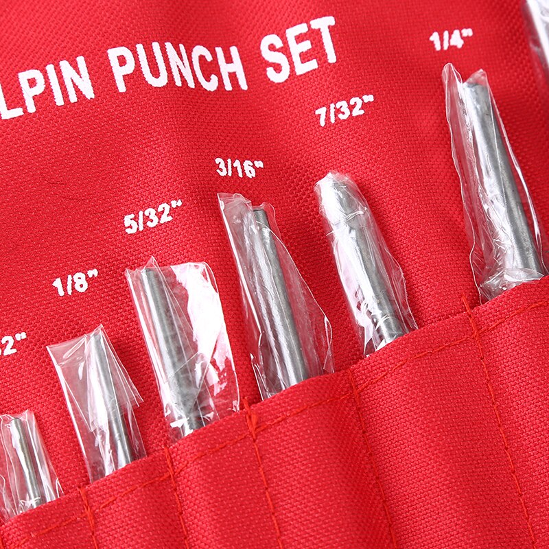 Hardened Steel Roll Pin Punch Tools Kit For Jewelers / Engineers / Carpenters DIY Craft Leather Hole Punching Tool