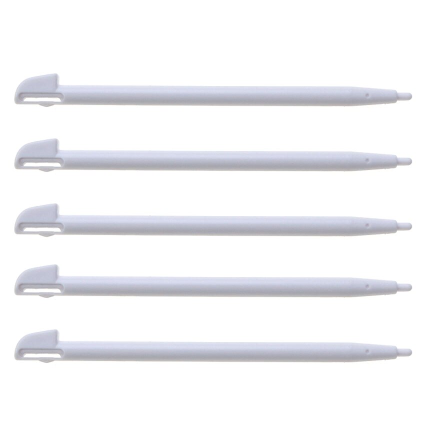 JCD 5PCS Plastic Stylus Pen Game Console Screen Touch Pen For Nintend Wii U WIIU Game Console: white
