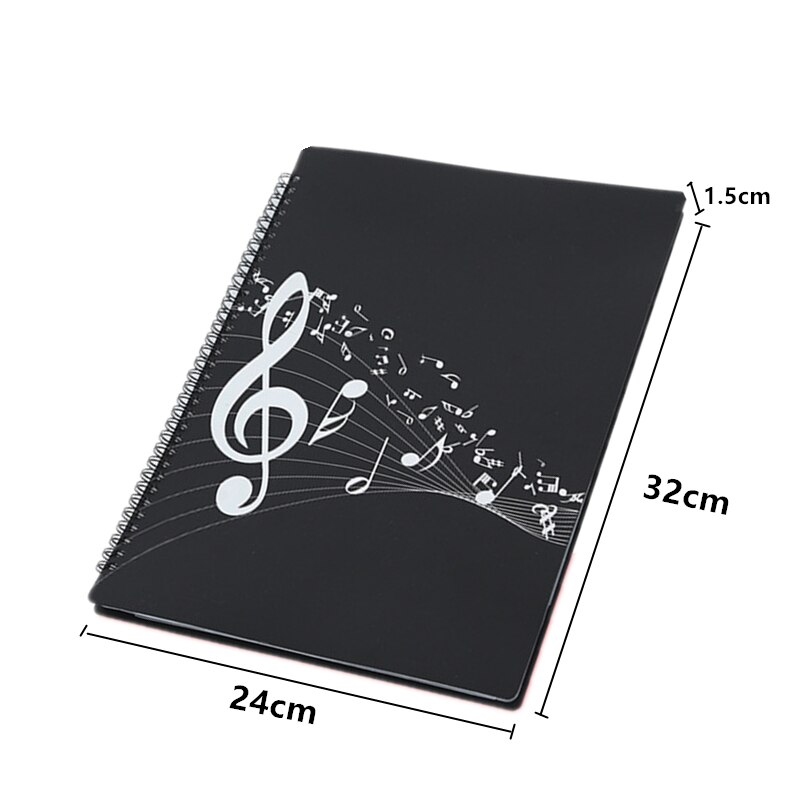 40 Pages Piano Score Coil Folder Practice Modified A4 Paper Sheet File Storage Book
