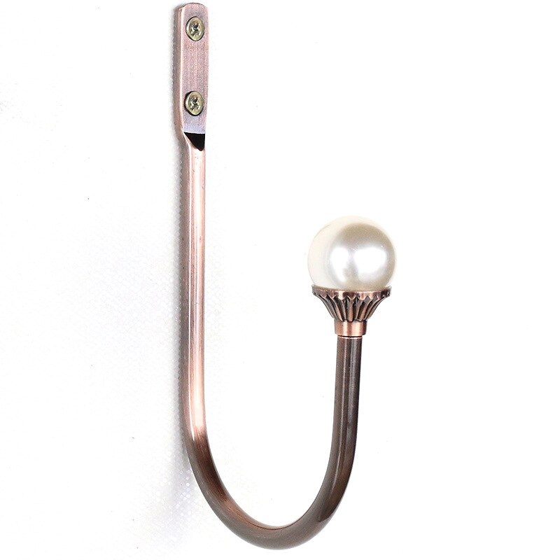 Ganchos en forma de U de Metal para cajón de armario, colgador de pared, hebilla, Clip de cortina rústica, soporte de pared, 2 uds.: color 03