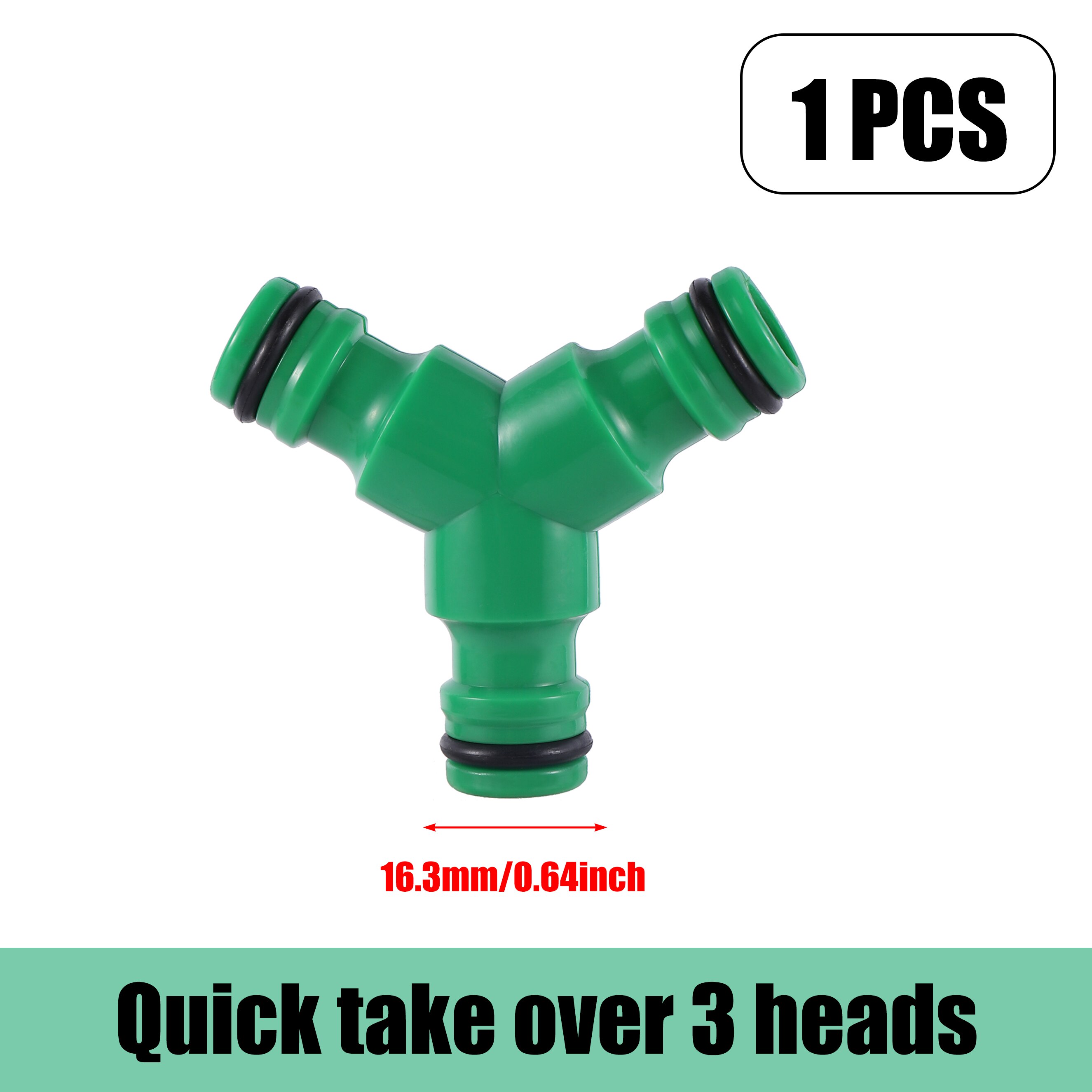 Garden Hose Irrigation Diverter 4/7mm Quick Coupler Y Tap Adapter Male Female Threaded Hose Connector for Drip Watering System: MULTI