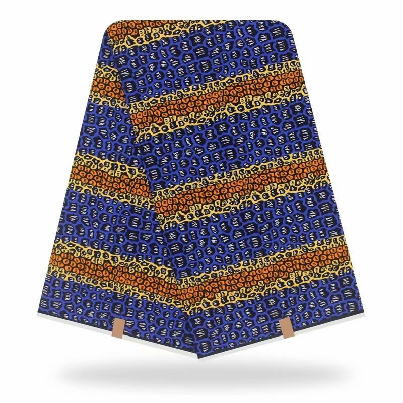 Ankara-tissu en coton cire | Grossiste, tissu africain pour vêtements d'automne 6 Yards une pièce