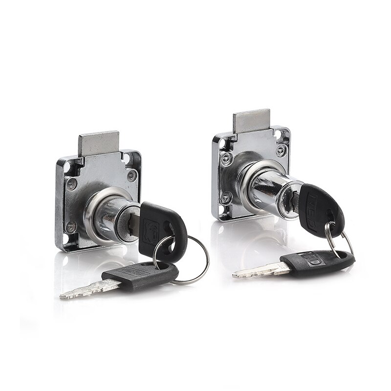 High-grade Desk Drawer Lock Wardrobe Locks Cabinet Locks Furniture Cam with 2 Keys Rolled Steel Mailbox Office Letter Box DIY