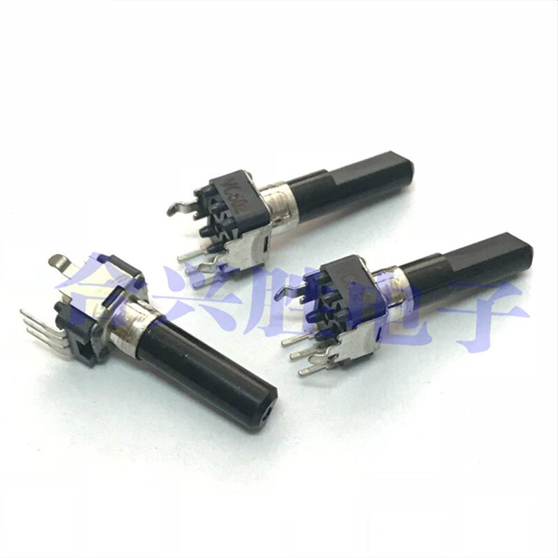 Rotary potentiometer C5K B10K B50K with midpoint volume potentiometer half shaft 23MM