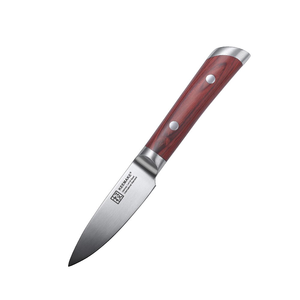 SUNNECKO-Juego de cuchillos de cocina Santoku con caja de , utensilio de cocina para Chef, para cortar carne y pan,: 3.5inch paring knife
