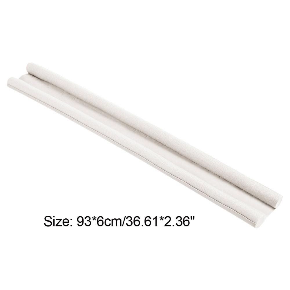 Flexibele Deur Bodemafdichting Strip Guard Wind Deur Blocker Sealer Stof Deurstopper Tochtstrip Guard Sealer Hardware: Ivoor