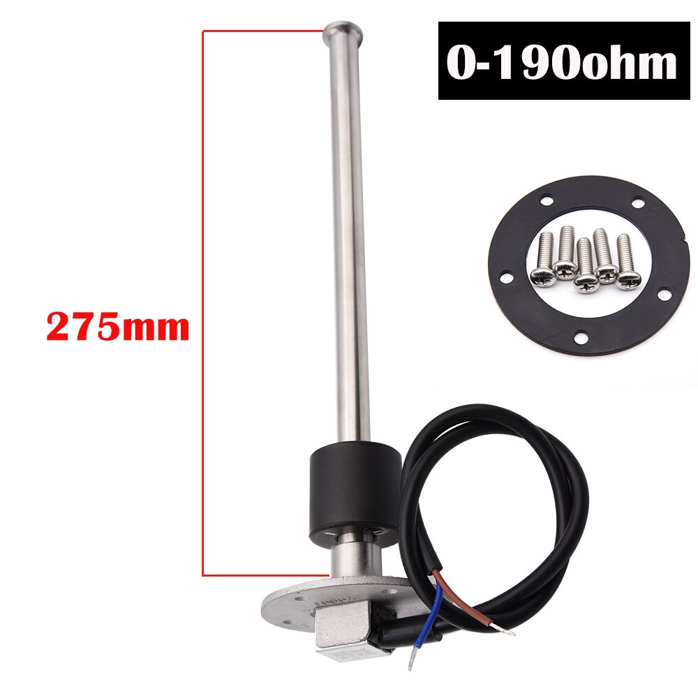 JINGERL Capteur De Niveau Carburant 125-425 Mm – Unité D’Envoi Jauge Essence/Diesel 0-190Ω Ou 240-33Ω IP67