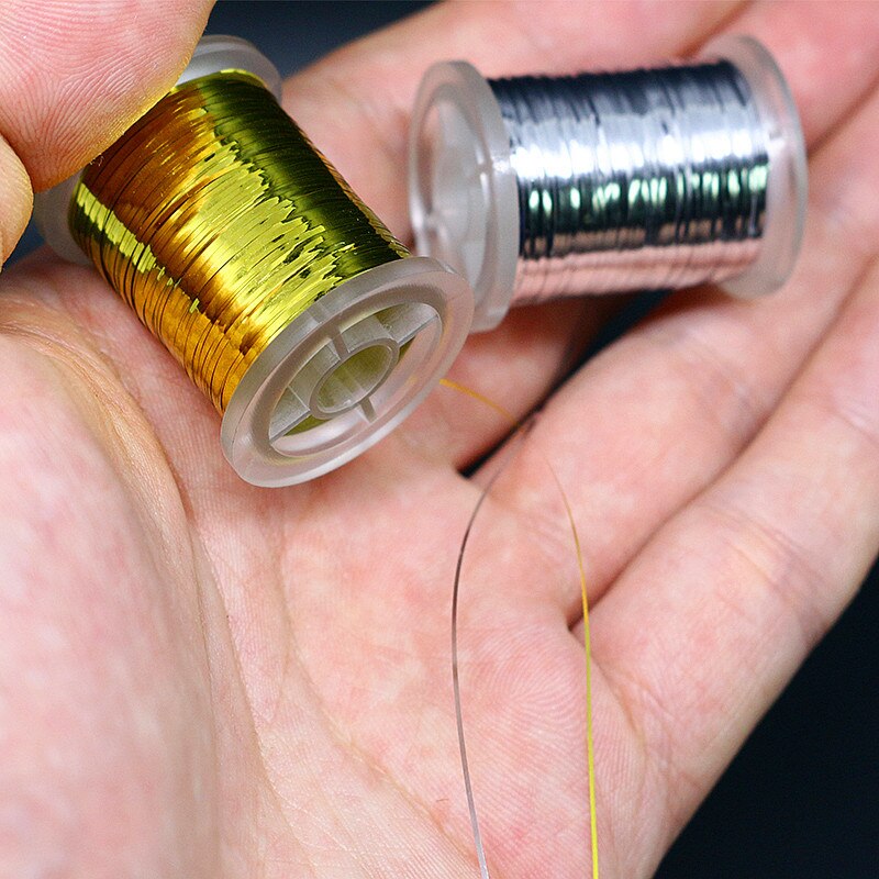 1 spole flugbindande platt mylar glitter flashtejp holografisk glitter spolad för klassiska streamermönster och flashback nymfer