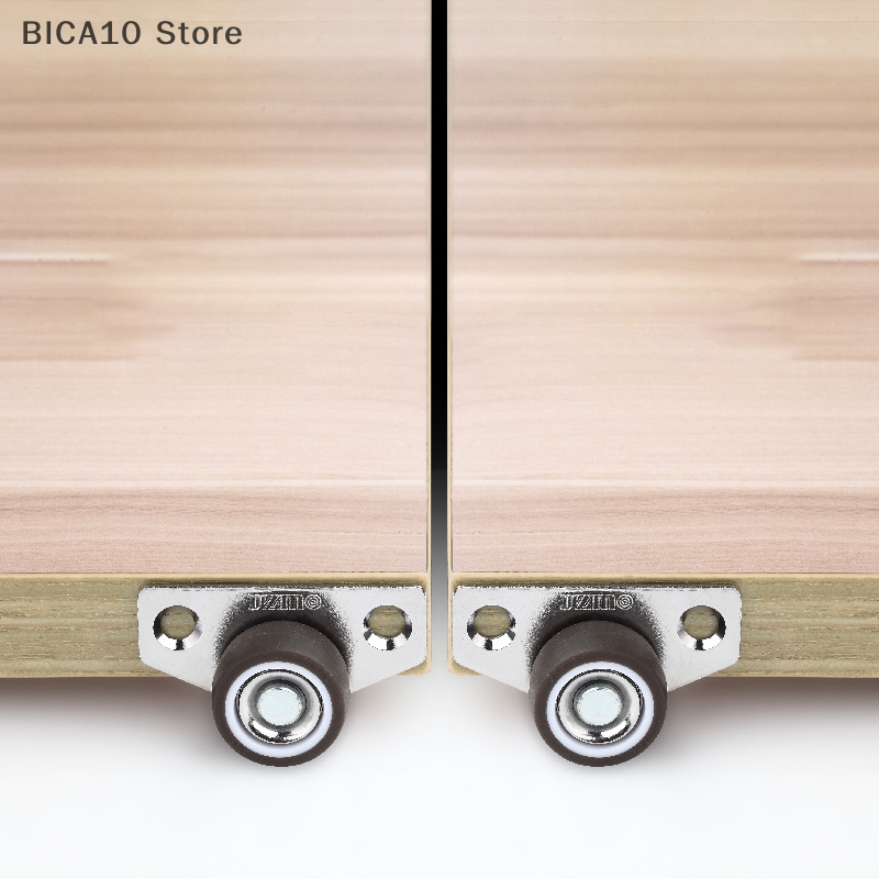 1/4Pcs Small Furniture Caster Wheels Low Profile Rubber Rolling Castor Wheel Mini Rigid Silent Caster Wheel for Cart Drawer