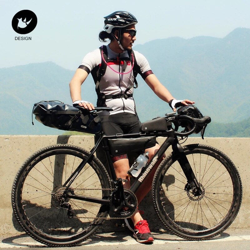 Rhinowalk Fiets Driehoek Tas Fiets Frame Voor Tube Bag Waterdichte Fietsen Tas Batterij Fietstas Verpakking Pouch Accessoires 2.8L