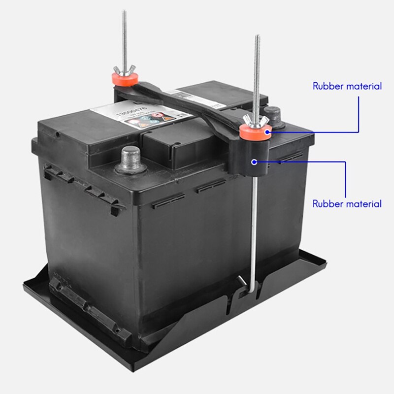 Universal Crossbar Battery Hold Down Bolts Bracket for 55AH 60AH 68AH 70AH 72AH 85AH 100AH Battery