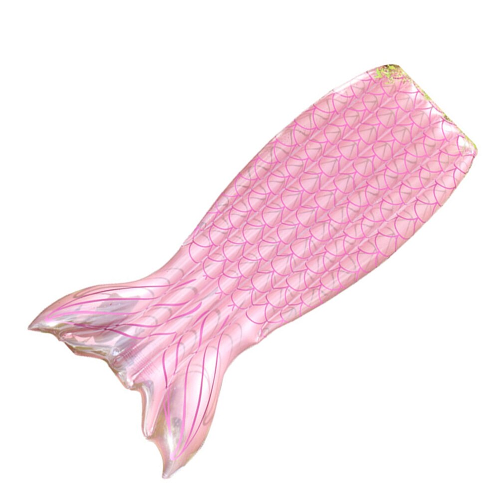 1 PC Fish Tail Shape Float Bed Inflatable Floating Bed for Kids