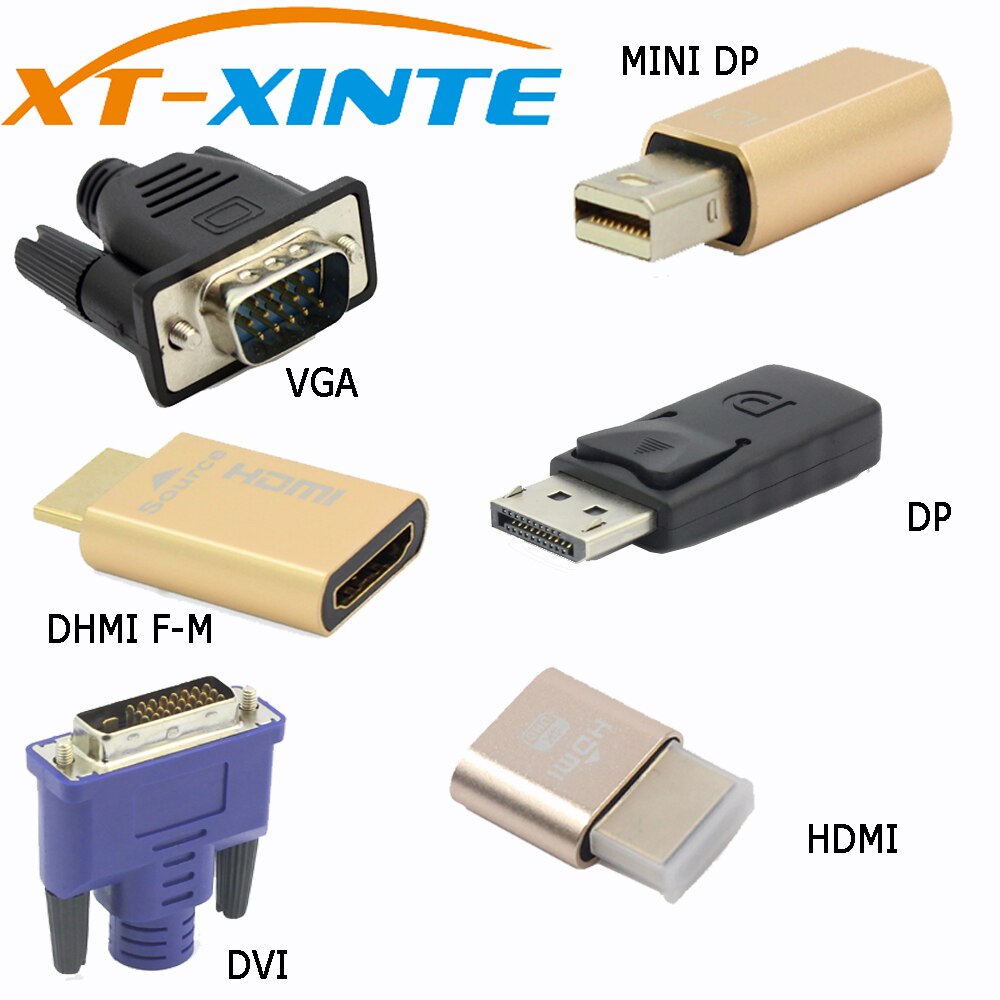Edid Connector Hdmi Mini Dp Displayport Virtuele Display Dummy Adapter Plug Edid Headless Kvm 2560 & 1920*1080P @ 60Hz 4K