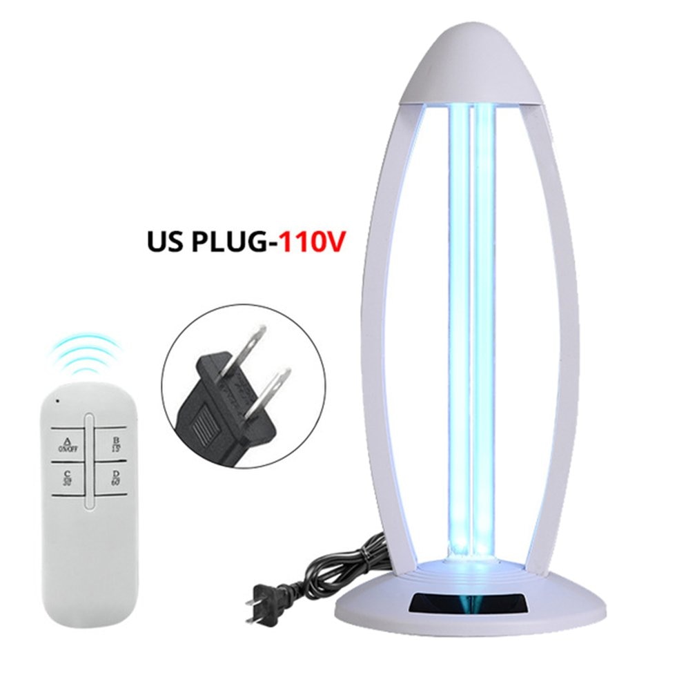 Home Ultraviolet Lamp 3 Block Timer UV Lamp Sterilizer 50W Ozone Quartz UV Lamp Germicidal UVC Disinfection Light: White