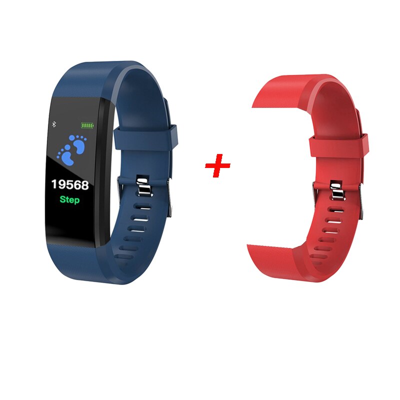 B1 Kleur Screen Smart Armband Sport Stappenteller Horloge Fitness Running Walking Tracker Hartslag Smart Band Bandjes: E