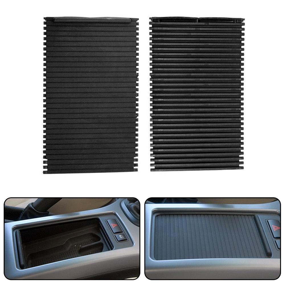 For BMW Car Center Console Cover Water Cup Holder Roller Blinds Cover Armrest Storage Box Slide Curtain For BMW X5 E53 1998-2006