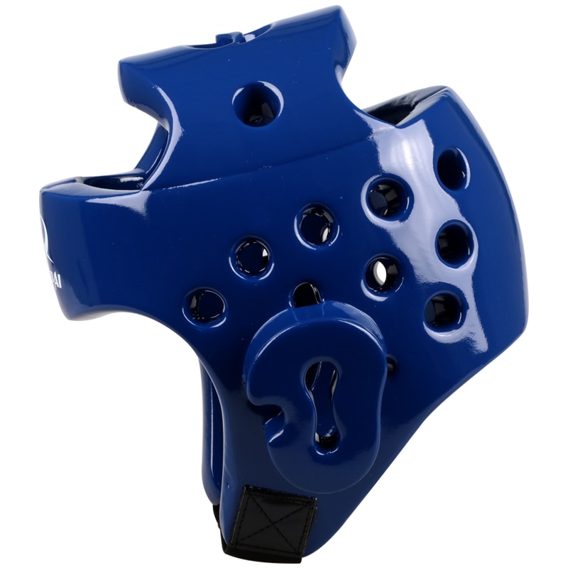 Casque de taekwondo pour enfants/adultes hommes/femmes rouge bleu demi-couverture sanda/karaté/muay thaï/boxeo/boxe protection de tête