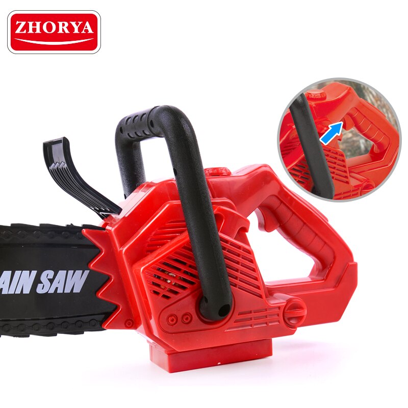 Zhorya Pretend Play Rotating Chainsaw with Sound Simulation Repair Tool Toys House Play Early Educational Toy for Children Boys