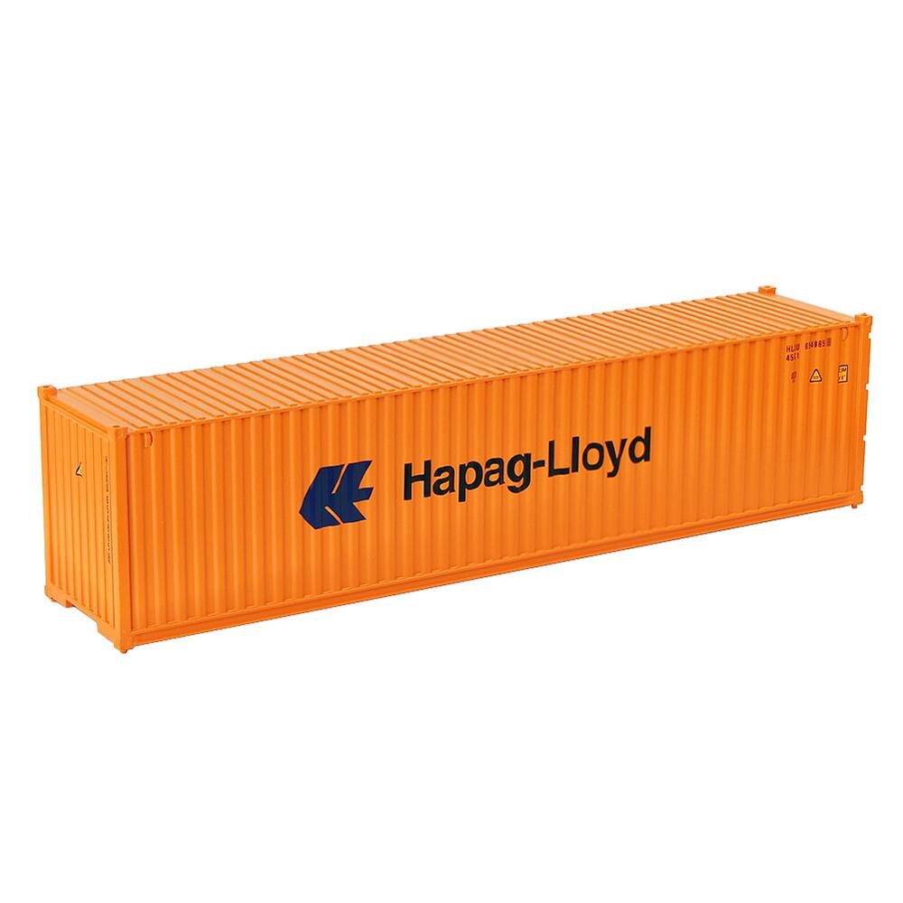 1pc HO Scale Model Train 40" Container 40ft Container Freight Car 1:87 Railway Modeling Layout: Hapag-Lloyd