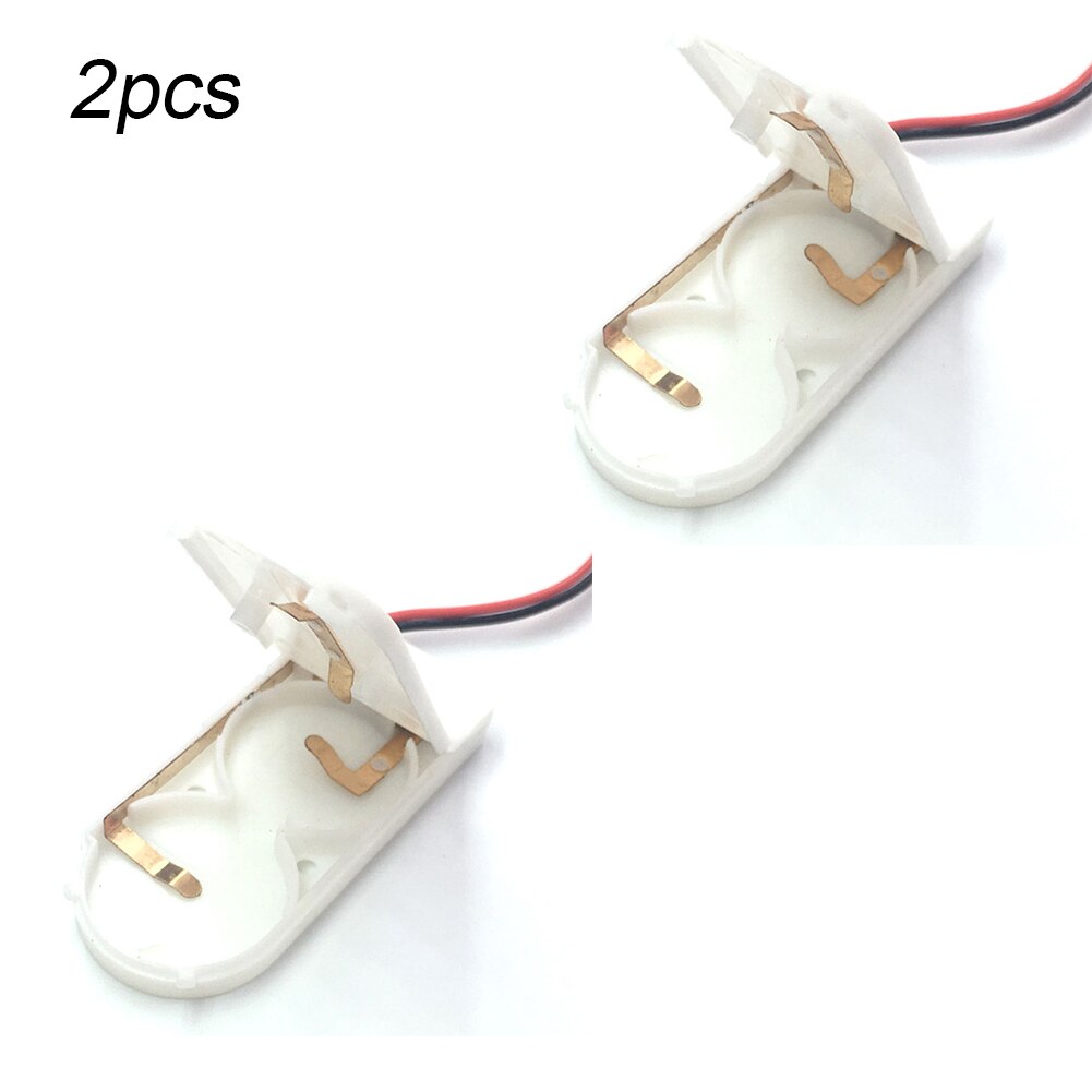 1/2/5pcs CR2032 Button Coin Cell Battery Socket Holder Case Cover With ON/OFF Switch 3V x2 6V Battery Storage Box: 2pcs white