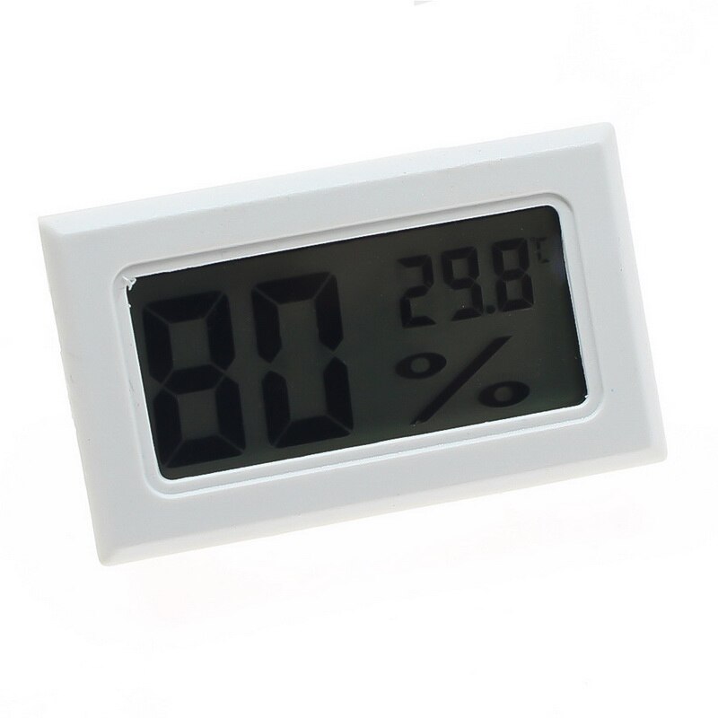 Mini digital lcd indendørs praktisk temperatursensor fugtighedsmåler termometer hygrometer bærbar måler 1pc: B