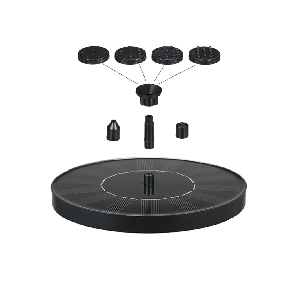 Mini Solar Water Fountain Pool Pond Waterfall Fountain Garden Decoration Outdoor Bird Bath Solar Powered Fountain Floating Water: B