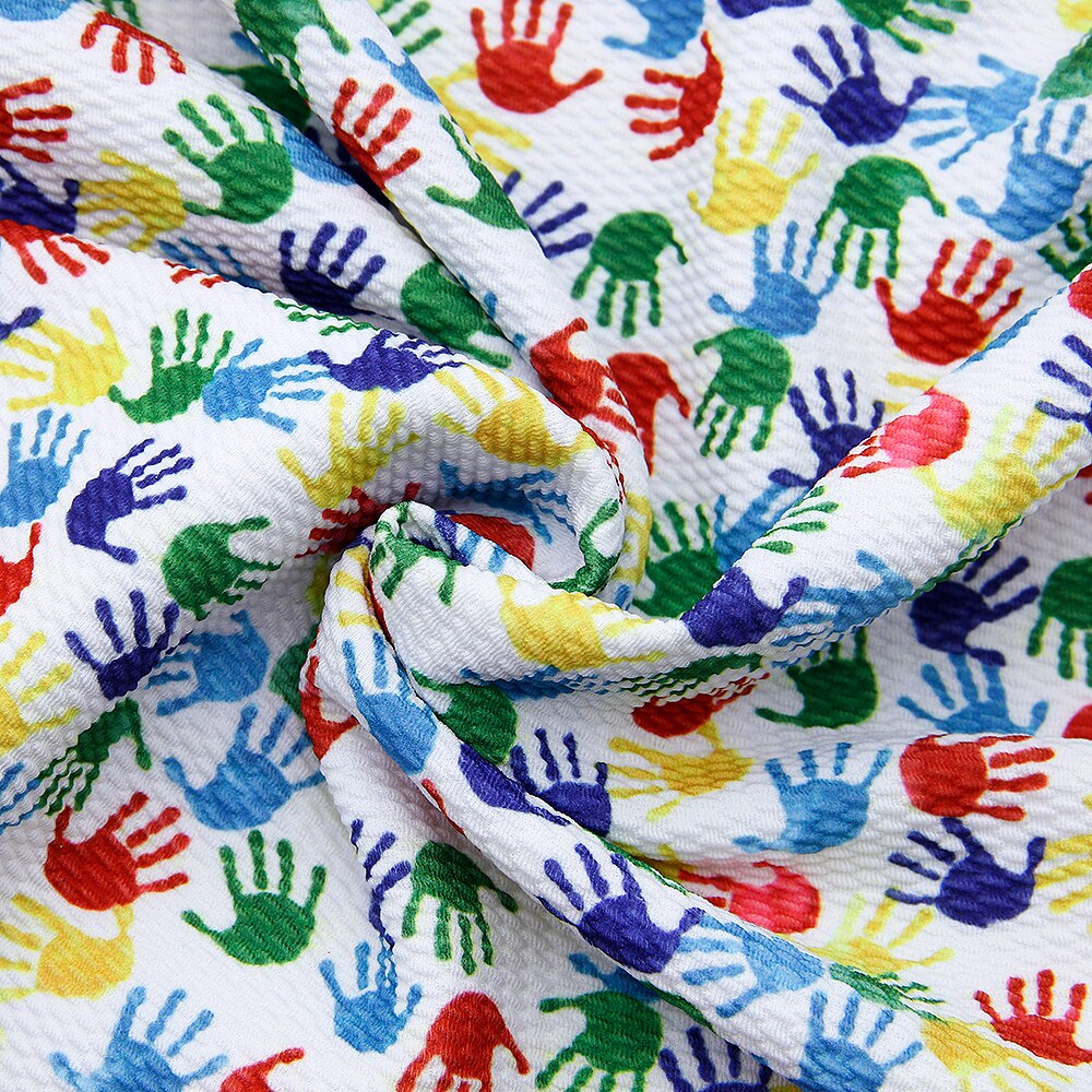 50*140cm. fjerde juli blomsterprint bullet liverpool stof stretch strik stof polyester spandex, headwrap hovedbue gør det selv ,1 yc 10285: 1088760013