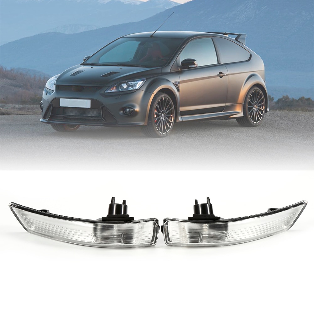 Side View Mirror Links & Rechts Knipperlichten voor Ford Focus Achteruitkijkspiegel spiegel Lampen