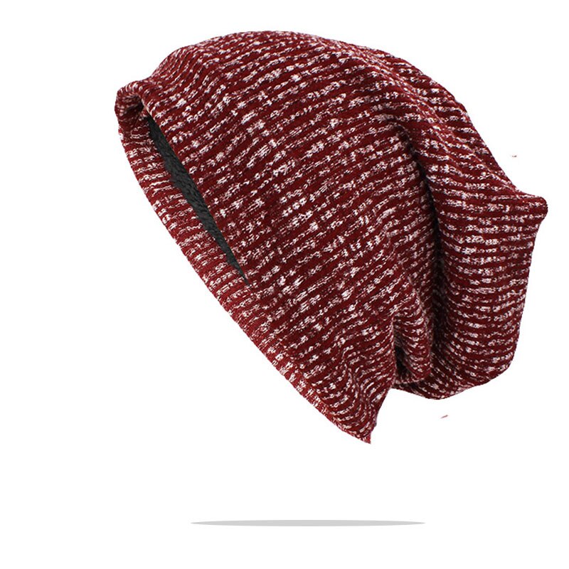 LOVINGSHA Warme Winter Mutsen Hoeden voor Mannen Mode Vrouwen Accessoires Unisex Hip Hop Elastische Herfst Caps HT136: Rood