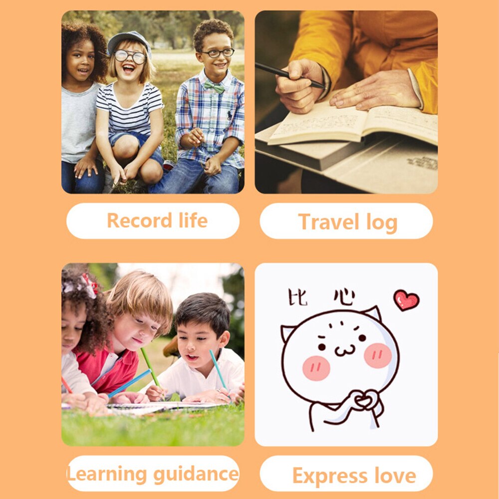 Portable Printer MINI Thermal Printer Ink-less Pocket Label Printer 58mm Printing Wireless BT Connect For Android IOS Printers