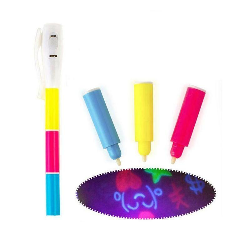 Uv Fluoreszierende Stift Graffiti Unsichtbare Geständnis Farblose Unsichtbaren Stift Licht Artefakt markieren Uv Liefern Stati V9V6