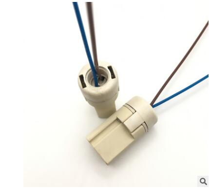 5PCS LED Lamp Socket Holder Base Halogen with Wire Miniature Bi-pin Base, Gu5.3 Mr16, Mr11 GU10 G9 G4 Base Socket: Brown