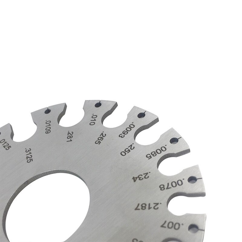0-36 Round AWG SWG Wire Thickness Ruler Stainless Steel Welding Gauge Weld Inspection Ruler Standard Wire Diameter Measurer Tool