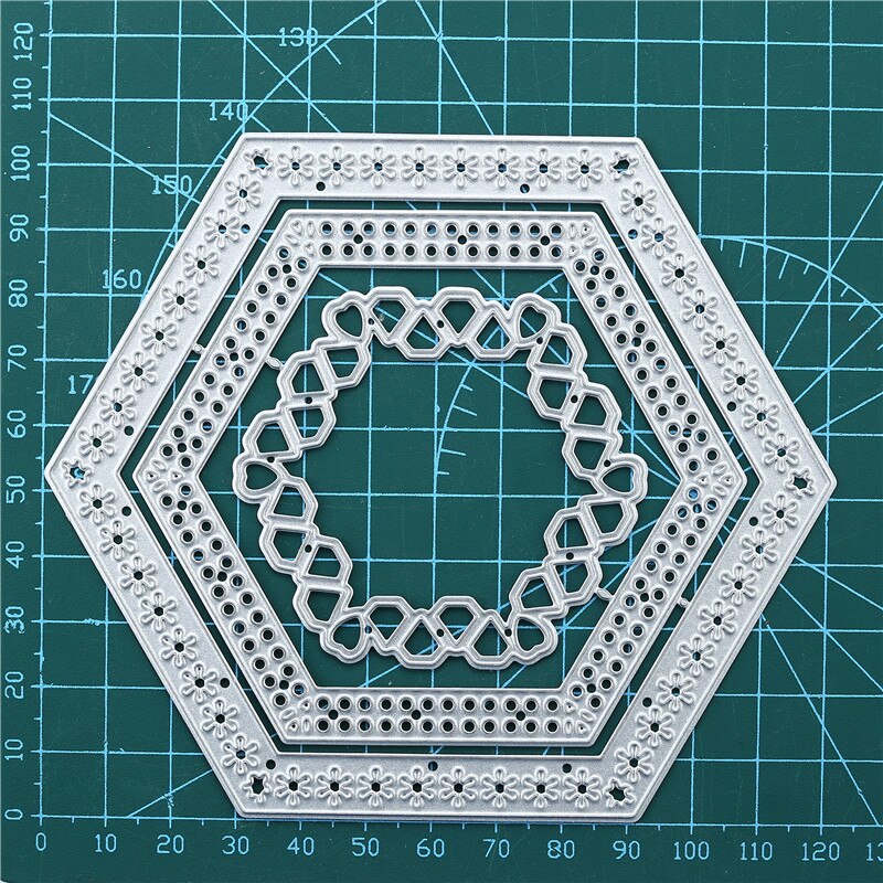 DiyArts Lace Frame Series Metal Cutting Dies Circle Paper Craft Mandala Stencil Templates for Diy Scrapbooking Decorative Mold