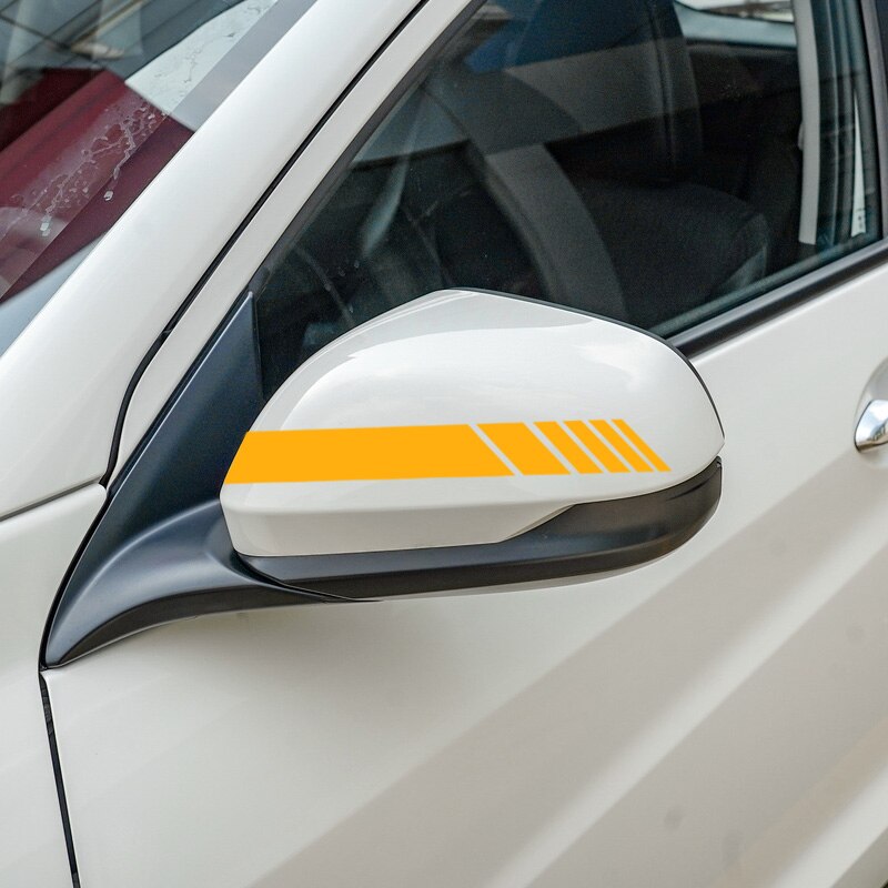 2 Stuks Car Side Achteruitkijkspiegel Strepen Stickers Voor Auto Decor Achteruitkijkspiegel Vinyl Auto Stickers Auto Styling Accessoires
