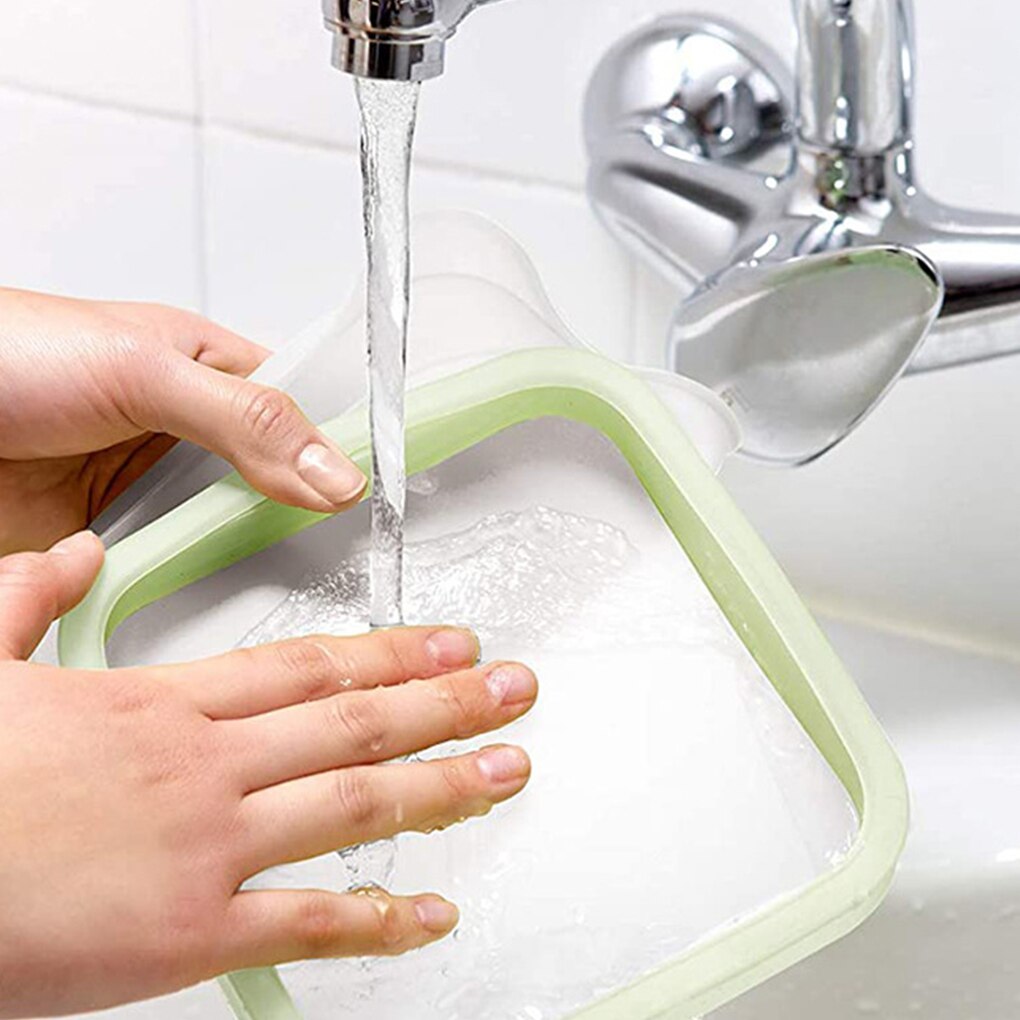 Sandwich Lunch Box Portable Toast Container Silicone Plastic Bread Packer For School Office #rbu