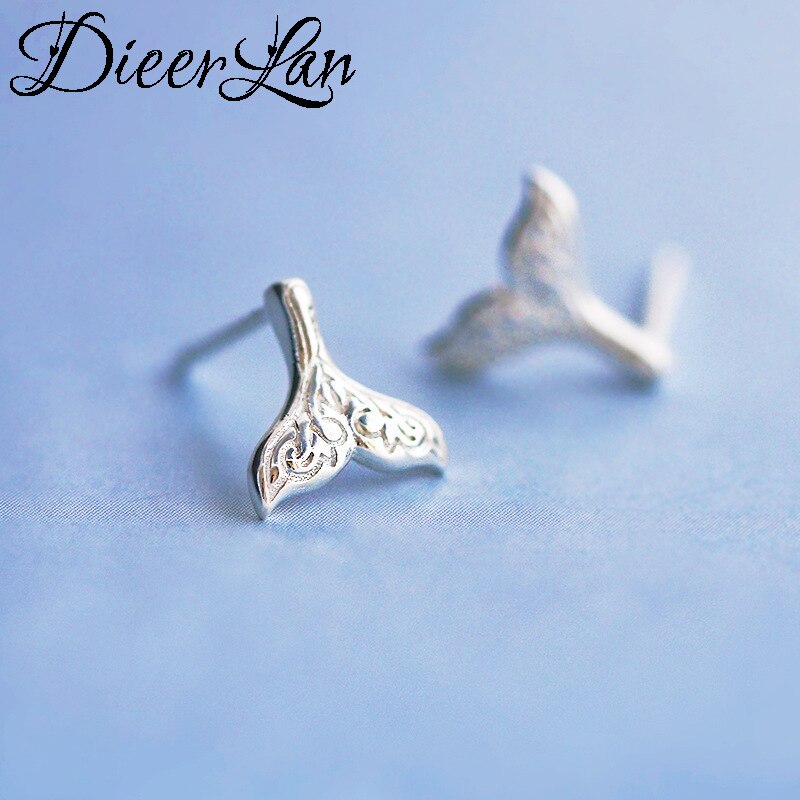 Dieerlan Bijoux Dubai Sieraden Sets 925 Sterling Zilveren Vis Mermaid Tail Kettingen Oorbellen Voor Vrouwen Meisjes Statement Sieraden