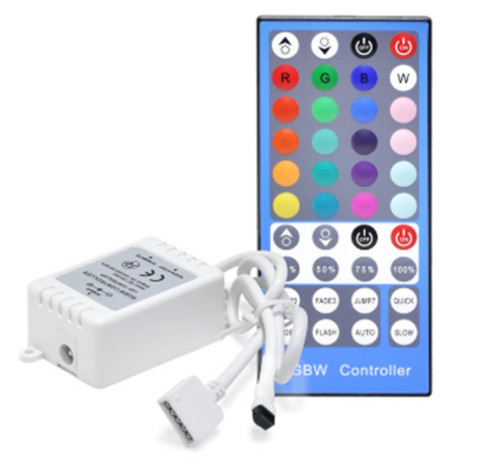 Rgbw Led Controller DC12V 40Key Ir Afstandsbediening/Bluetooth Controle Voor Rgbw Of Rgbww Led Strip Verlichting: 40key IR Remote