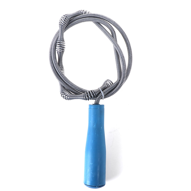 1m lange kloak rensetråd fjeder fjernelse tilstopning hårfilter afløbsrensere værktøj hjemme bøjelig vask badekar toilet mudderrør slange