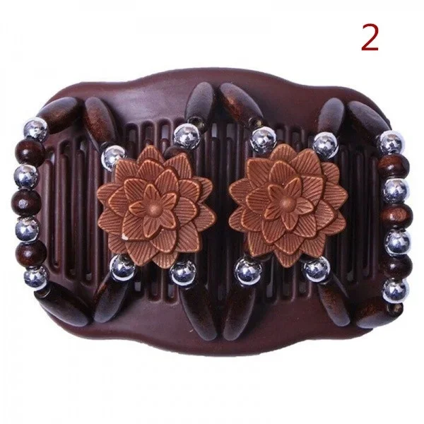 Peine de doble hilera con cuentas Delysia King: Color dorado