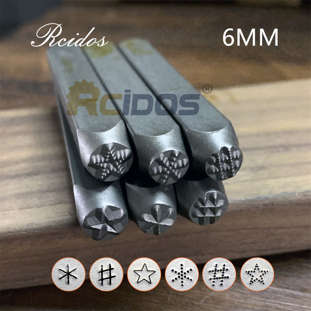 6mm gwiazda funt gwiazda projekt metalowe stemple jubilerskie, RCIDOS kropka DIY bransoletka/symbole biżuterii stalowy znaczek, 1 sztuk cena