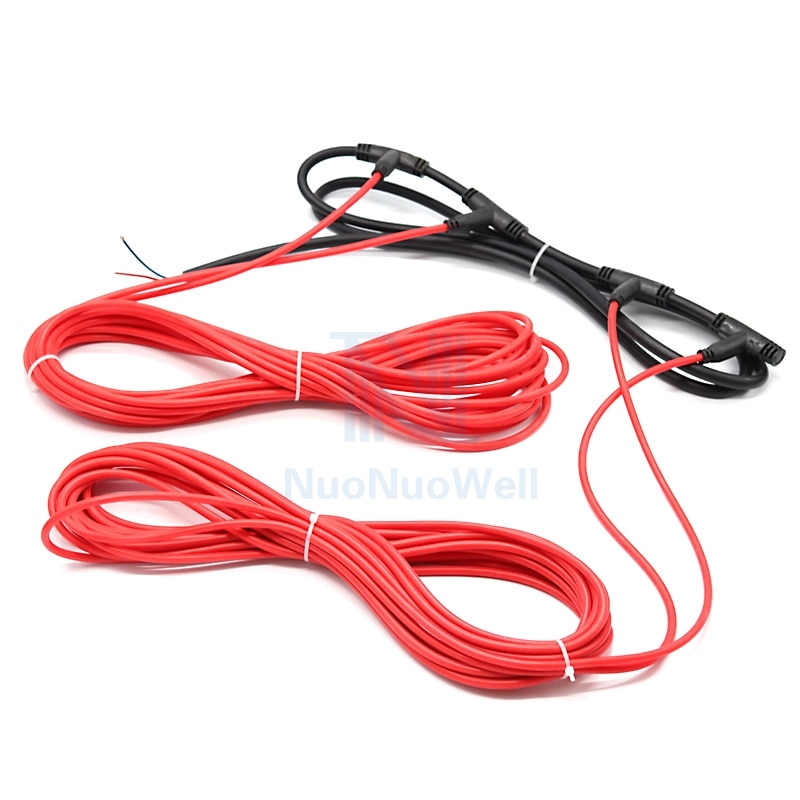 Electric Floor Carbon Fiber Heating Cable Agricultural Seedling Cultivation Hotline Greenhouse Temperate Controller Heating Wire