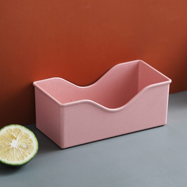 Multifunction Cutlery Set Plate Plastic Plate Spit Bone Snack Cake Dessert Candy Plate Dining Table Trash Plate Slag Plate: Pink-Base