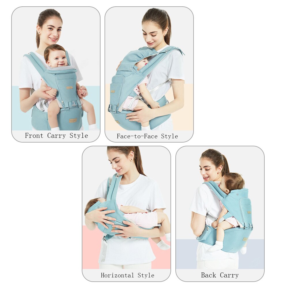 0-48 Maand Ergonomische Draagzak Baby Baby Heupdrager Carrier 3 In 1 Voorkant Ergonomische Kangoeroe Baby wrap Sling