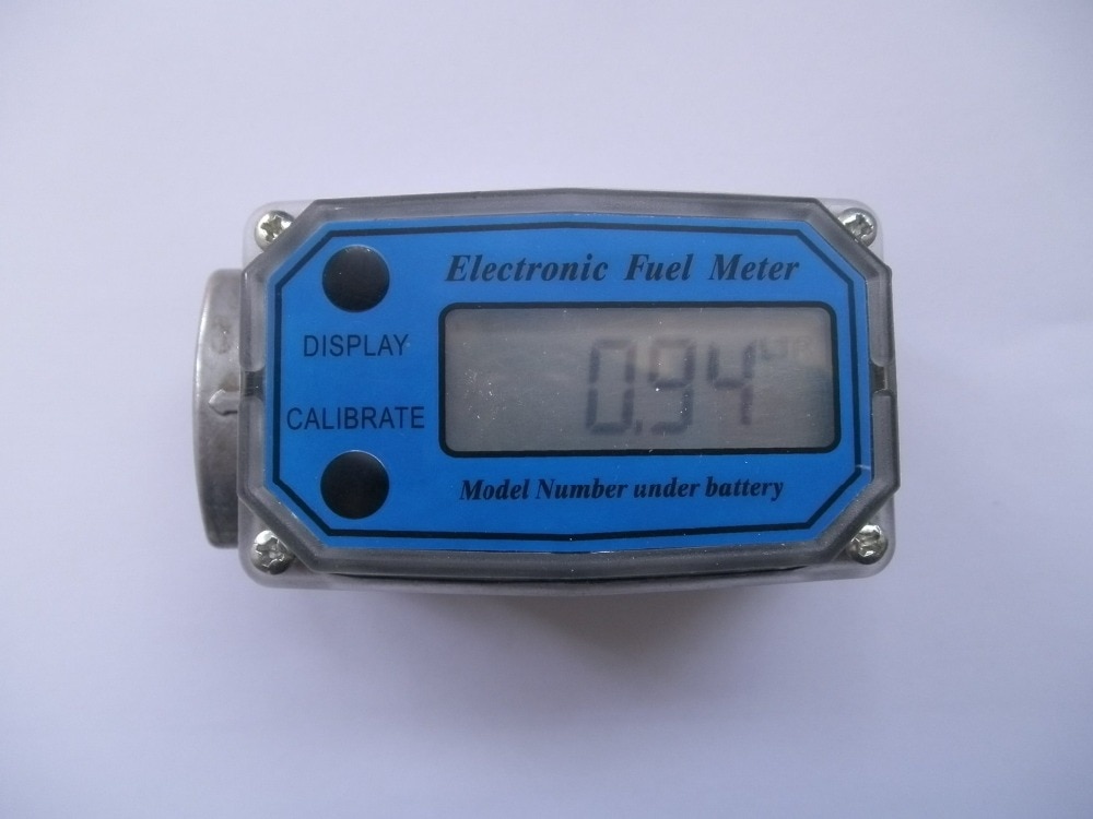 Digital turbine flowmåler flowmåler caudalimetro elektronisk flowindikator sensor benzin brændstof plomeria vand  dn25