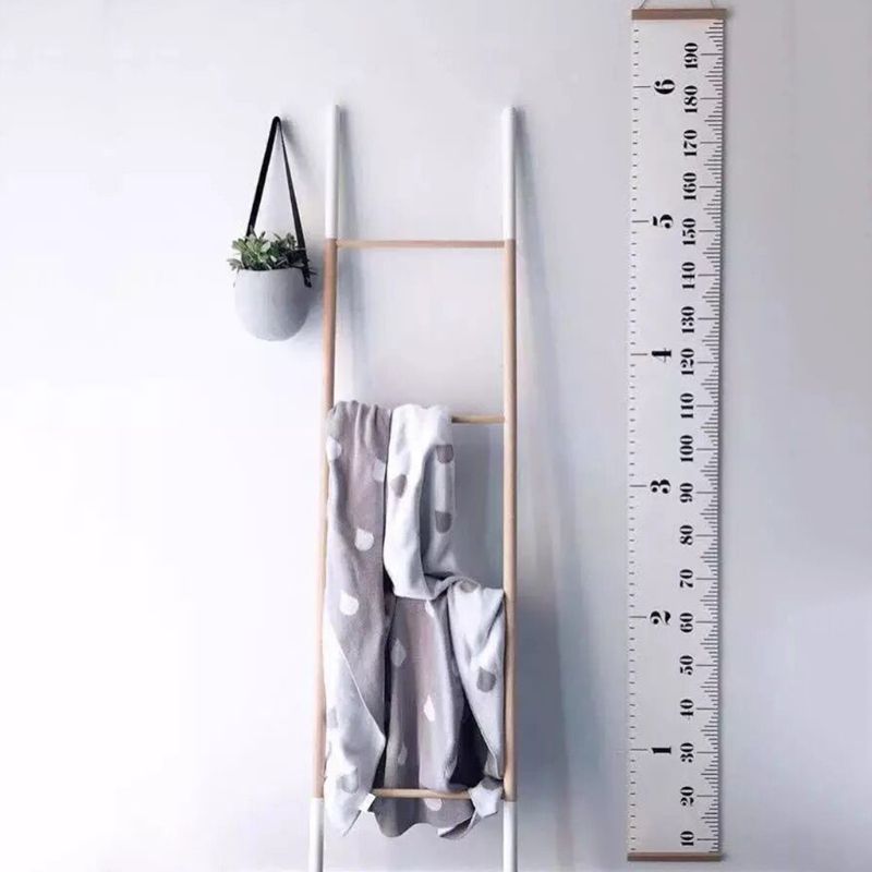 200cm Child Height Ruler Kids Growth Chart Simple Room Decoration Wall Hanging Height Measure Ruler 19QB